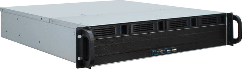 Case 19'' Ipc 2HE Rack 2U-2404L 2U-RACK Black Without Power Supply 2XUSB3.0