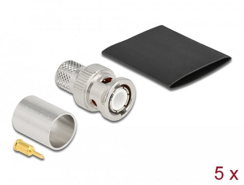 BNC Connector Male Crimpar Lmr 400 With Passendem Tubo Termorretráctil - 5 Units — image 1