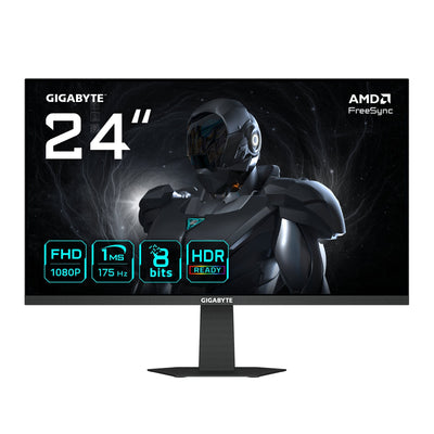 Gigabyte Monitor GS24F14A 23.8 Black (matt), Fullhd, Ips, Hdmi, Dp, Free-sync, Hdr-ready, 144HZ Panel GS24F14A — image 1