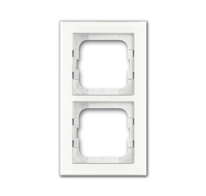Busch Jaeger Bj 1722-280 Frame Embellecedor 2F Busch-axcent White Glass