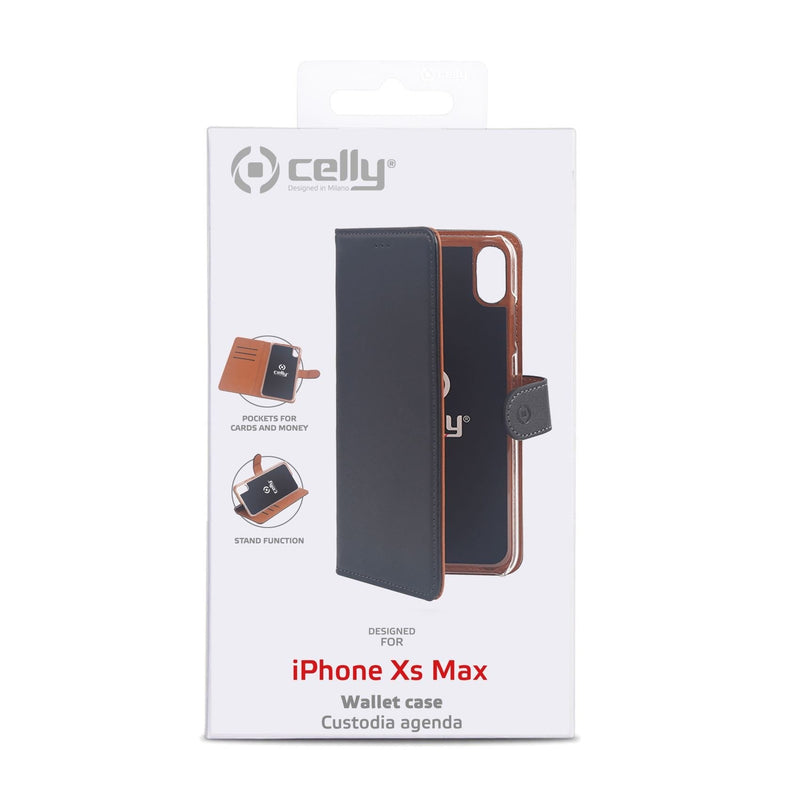 Celly WALLY999 Case For Iphone Xs Max. 16,5CM (6.5) Case Cartera Black