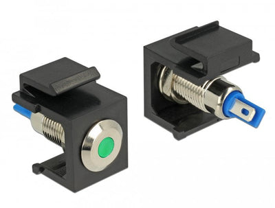 Delock LED Keystone Green 6V Flat Black 86463 — image 1