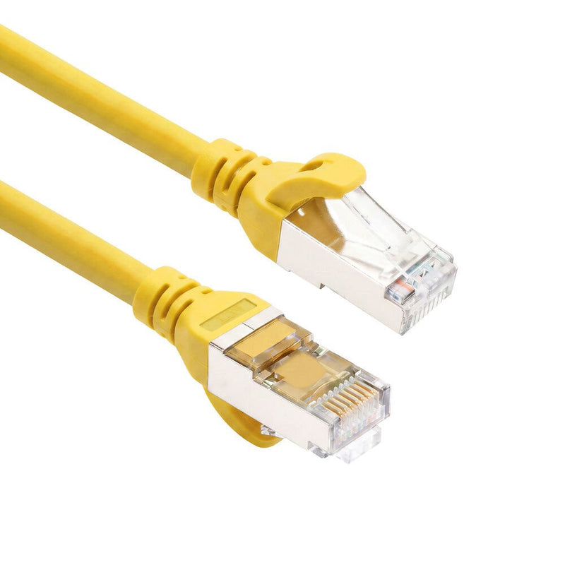 Yellow 5 Meters Tpe S FTP CAT.6A Ultra-flex Patch Cable Snagless With RJ45 Connectors