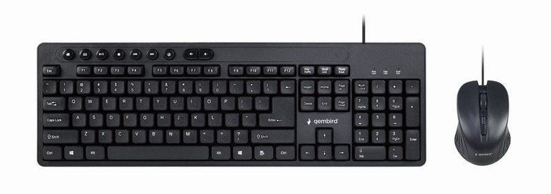 Gembird Kit Keyboard English And Mouse Design Black Ee. Uu.