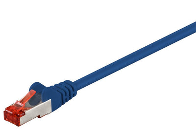 Goobay Network Cable CAT.6 5,0M Blue S/FTP 2x RJ45, Pvc, Cca — image 1