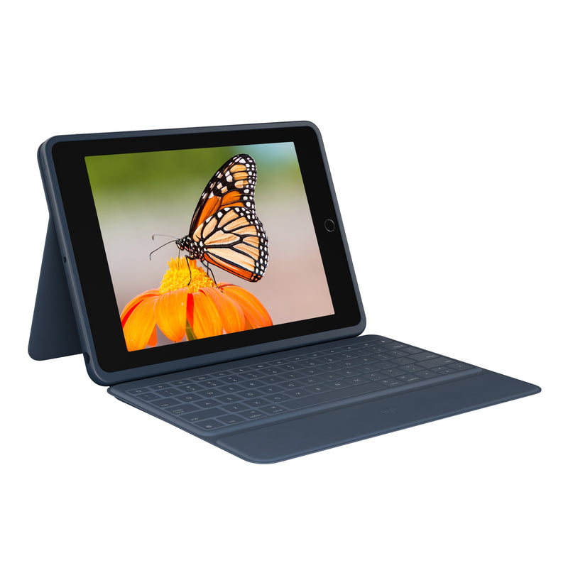 Logitech Rugged Combo 3 Box Of Keyboard And Folio Apple Smart Connector Reino Unido Blue Classic