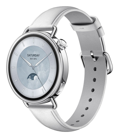 Xiaomi Watch S4 41MM Leather Strap, White — image 1