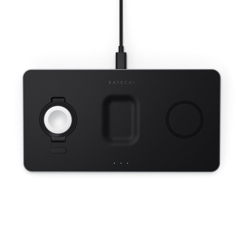 Satechi Charger Wireless ST-X3TWCPM Charger Dispositivo Mobile Phone Headphones Smartphone, Watch Smart Black