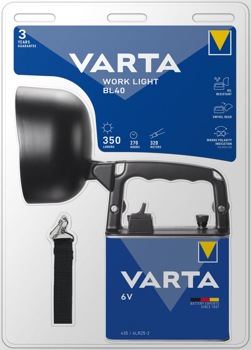 Varta Linterna Work Light LED 435 190LM 4LR25-2