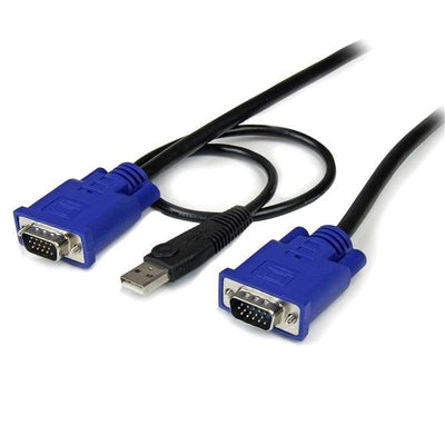 StarTech Cable KVM Ultra Slim 3M Todo 1 VGA USB HD15 — image 1