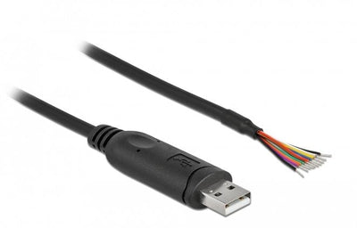 Delock Cable USB 2.0 Type a Serie RS-232 With 9 Extremos Cable Abiertos — image 1