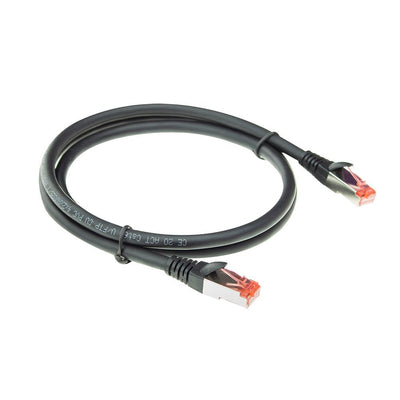 Black 20 Meter CAT.6A U FTP Pvc High Flexibility Tangle-free Patch Cable Snagless With RJ45 Connectors — image 1