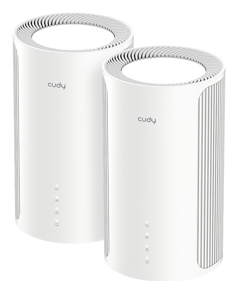 Cudy BE6500 Pack 2 Sistemas Wi-Fi 7 Mesh 2.5G - Server And Cliente Vpn - Ethernet 2.5Gbps - Supports Up To 200