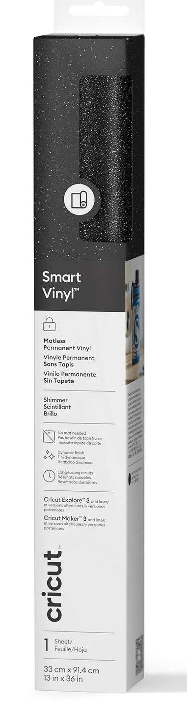Cricut Smart Vinyl Permanent 33X91CM 1 Sheet (shimmer Black) — image 1