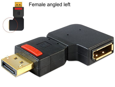 Delock 65377 Adapter DisplayPort 1.1 Male DisplayPort Female Angular Links — image 1