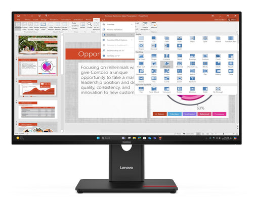 Lenovo Monitor 27 Thinkvision T27-40 LED 1920 X 1080 Pixels Full HD Black — image 1