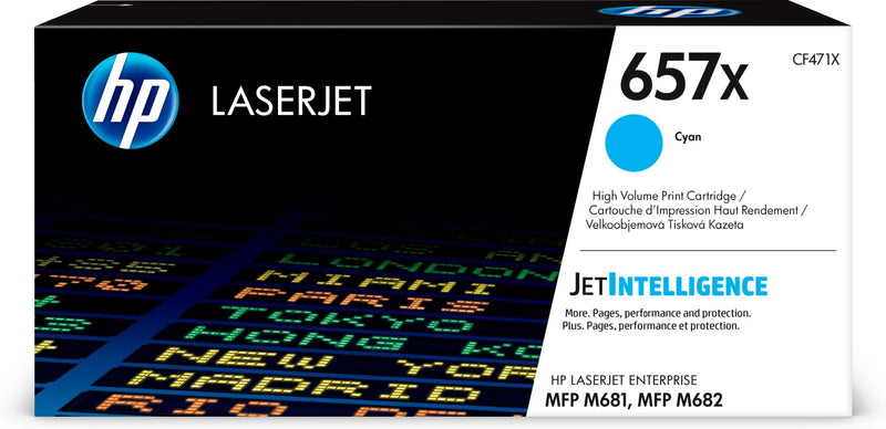 HP Genuine Toner 657X - Jetintelligence - Colour Cyan - 23.000 P