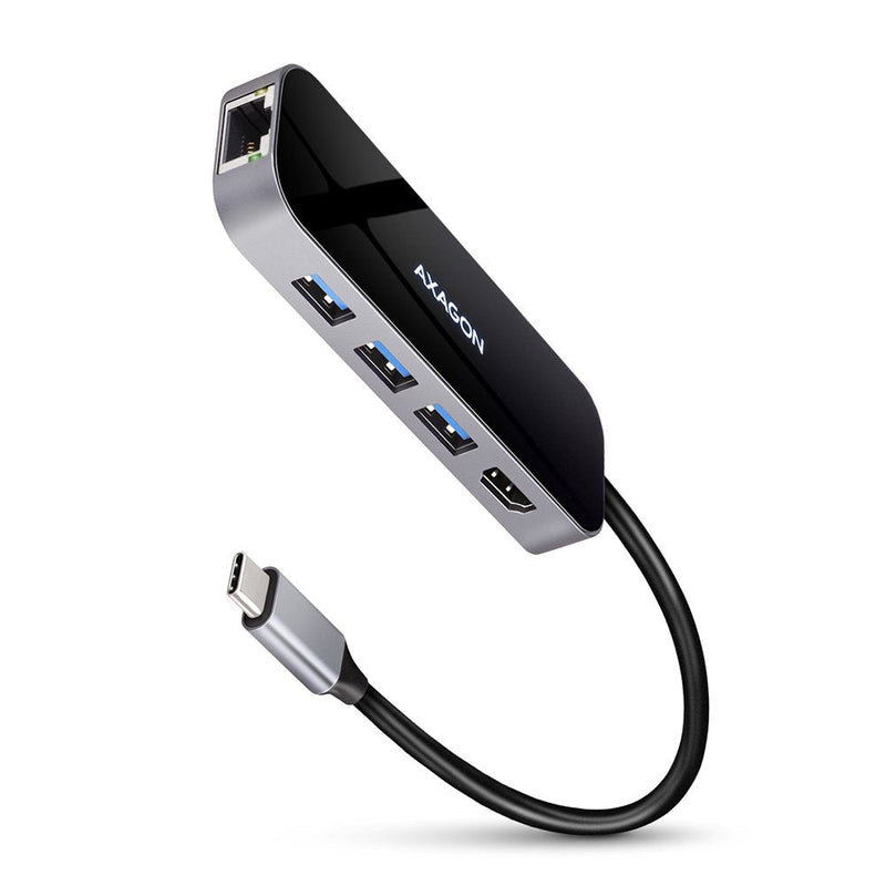 Axagon Concentrador USB HMC-6GL, 3x USB 3.0, 1X RJ-45, 1x HDMI