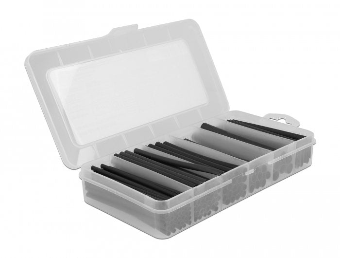 Delock 20734 Box Surtida Tubos Termorretráctiles, Wall Double With Adhesive Indoor Relación Contracción 3:1 An