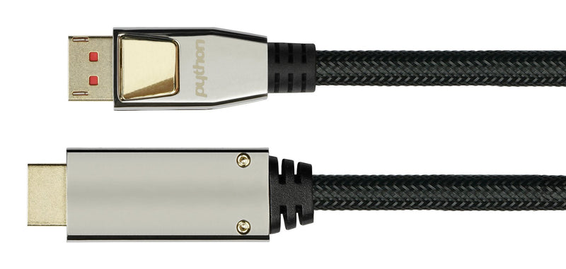 Python DisplayPort 1.4 An HDMI 2.0 Cable Nylong. Black 1M