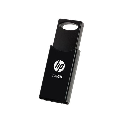 HP USB Flash Drive 128GB USB 2.0 V212W Black Cover Deslizante/Plastic HPFD212B-128