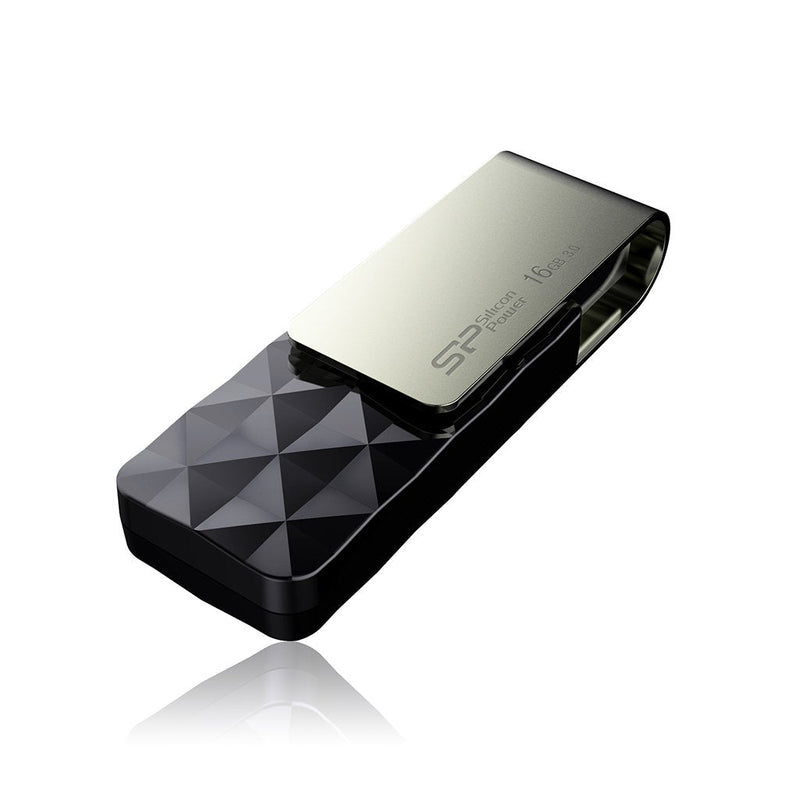 USB Flash Drive Silicone Power 16GB USB 3.0 B30 Black