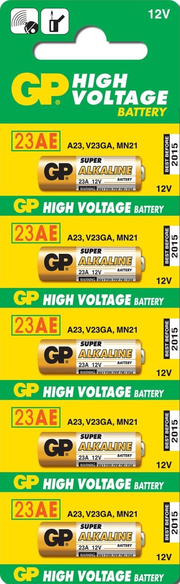 Gp Battery Alcalina LR23A MN21 12V BLISTER*5