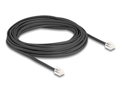 Delock Cable Telefónico RJ11 Connector Male a RJ11 Connector Male Black 5M — image 1