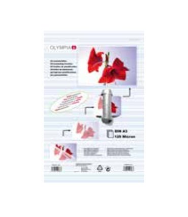 Olympia Láminas Plastificar Din A3, 25 Pieces 125 Mic — image 1
