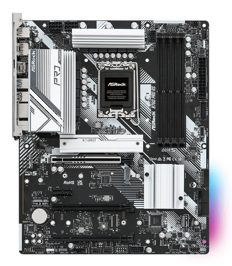 Asrock Motherboard B760 Pro Rs 1700 ATX HDMI DP DDR5 Retail