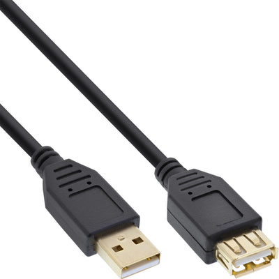Inline Cable Extensión USB 2.0 Type a Male a Female Black 3M — image 1