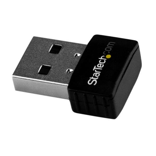 StarTech Adapter Network Wi-Fi USB AC600 433 Mbit/S Black USB433ACD1X1