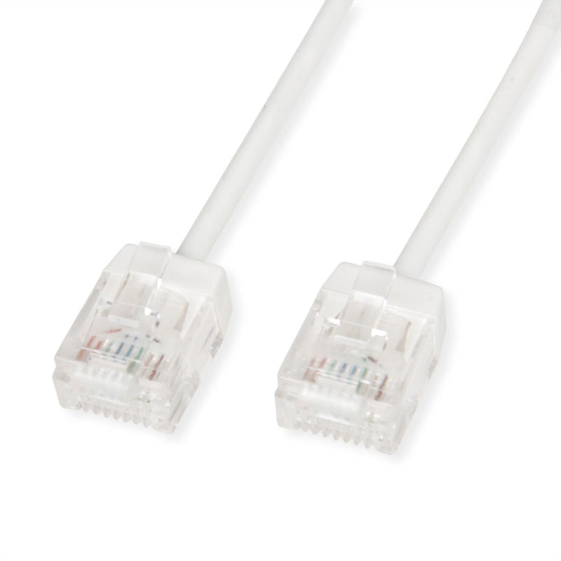 Roline UTP Datacenter Network Cable CAT.6A (class Ea), Lsoh, Slim, Extra Kurzer Plug White 5M