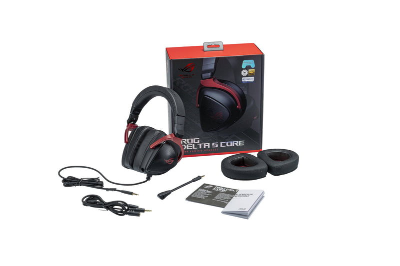 ASUS Rog Delta S Core Headphone Size Complete Cableado Connector 3 5MM Black