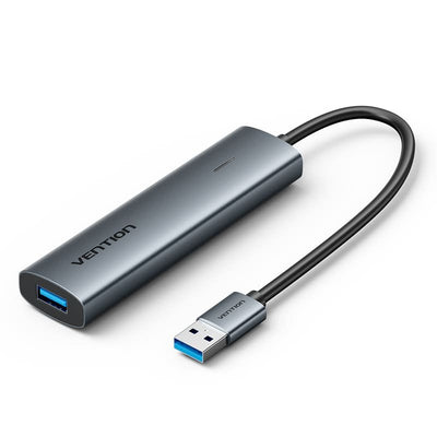 Vention Hub USB 3.0 Tgxhb 1x USB Type-c 3x USB 1x USB Type-c Pd Grey — image 1