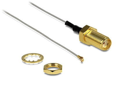 Delock Cable Antenna Sma Connector Female Assembly Mhf Iii U.FL-LP-040 Kompatibler Connector Male 200MM 0.81 G — image 1