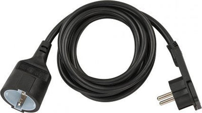 Brennenstuhl Cable Extensión With Plug Flat Ángulo 2M, Black — image 1