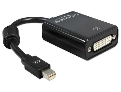 Delock Adapter Mini DisplayPort 1.1 Male DVI Female Pasivo Black — image 1