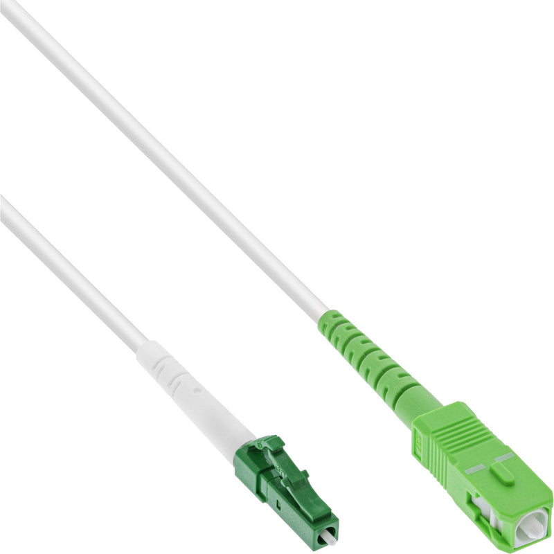 Inline Cable Símplex Fibre Optic , Ftth, Lc/Apc 8° a Sc/Apc 8°, 9/125 ?m, OS2, 2M