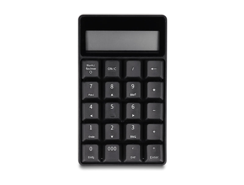 Delock 12113 Keyboard 2 1 USB Tipo-a With Función Calculator 2,4GHZ Wireless Black