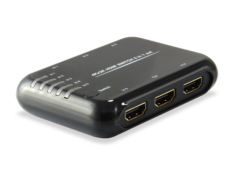 Equip Switch HDMI 5 Entradas 1 Output HDMI V1.4A 4K Dts-hd With Controller 332722