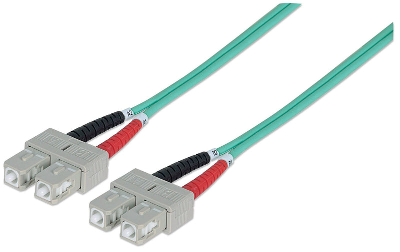 Intellinet 750837 Cable Fibre Optic 2M OM3 Sc Aqua