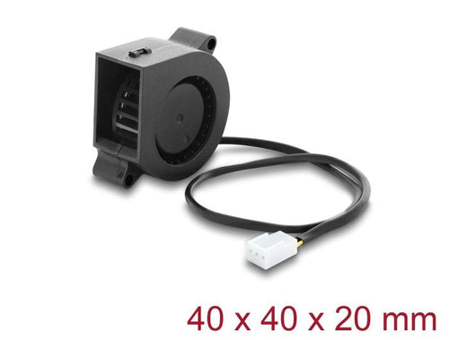 Delock Fan Radial Soplador Fan 12V DC 40X40X20MM 3 Pin — image 1