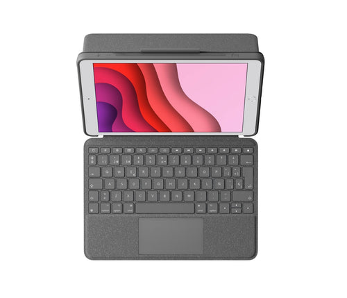 Logitech Combo Touch Box Of Keyboard And Folio With Panel Touchscreen Light Rear Apple Smart Connector QWERTY  — image 1