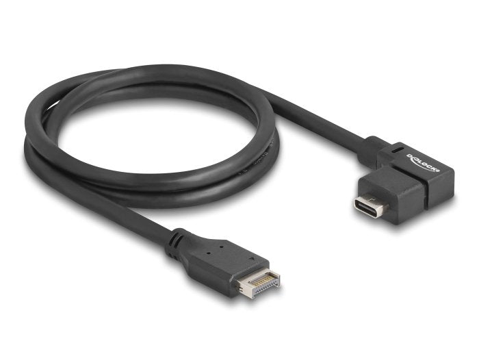 Delock 85759 USB Cable 10Gbps Key Tipo- And a 20 Pines Male a USB Type-c™ Female Sesgado 70CM