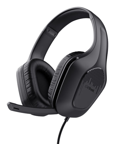 Trust Headphones Gaming With Microphone Gaming Gxt 415 Zirox Jack 3.5 Black — image 1