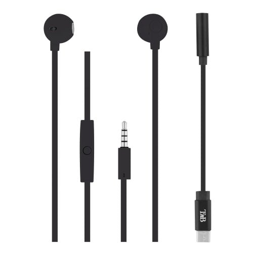 Headphones Tnb Sweet & Adaptateur Type C Semiaurales - Black