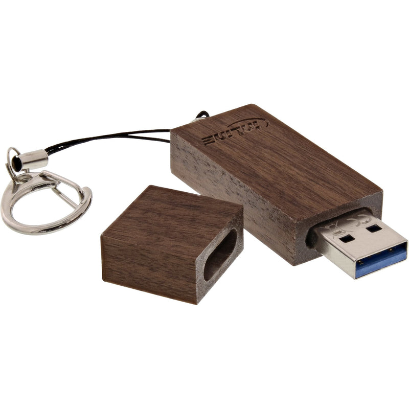 Inline Unit Flash USB 3.0 8GB, Wood Nogal, With Keyring