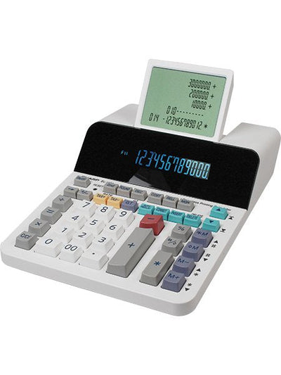 Sharp Calculator EL-1901 Desk White — image 1