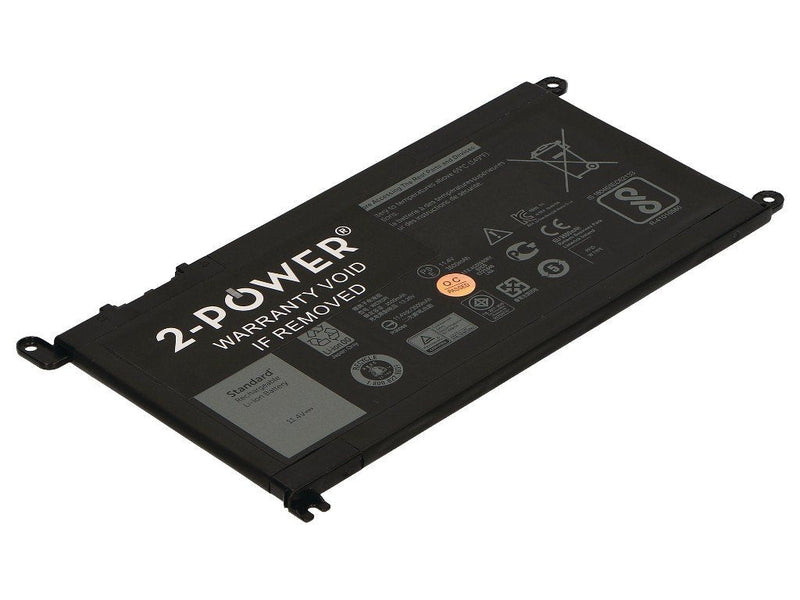 2-POWER Battery 11.4V 3400MAH Dell Inspiron 13 5378 2-IN-1 CBP3593A